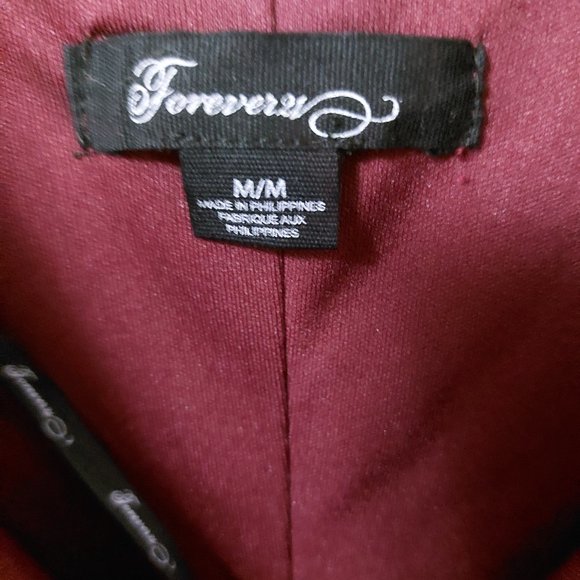 BNWT Forever 21 Lace Burgundy Wine Dress - Picture 4 of 4